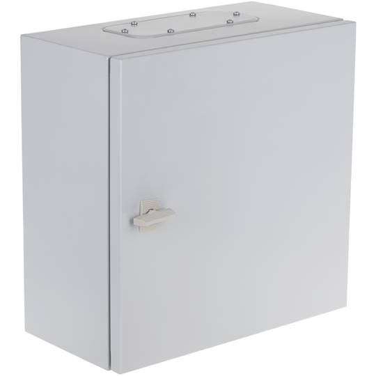 Caja de distribución eléctrica metálica con protección IP54 para fijación a pared 600x600x300mm
