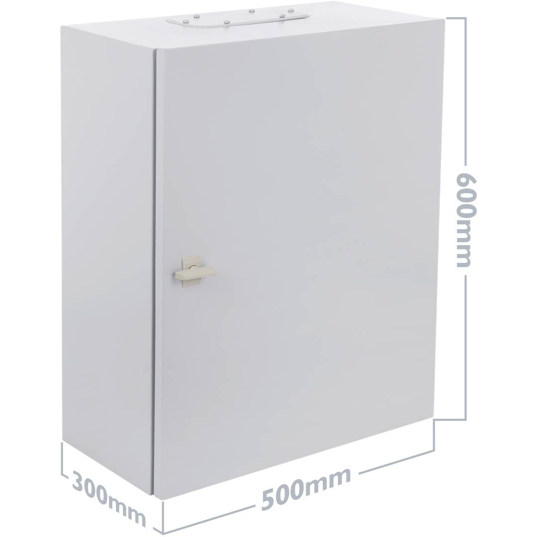 Scatola di distribuzione elettrica in metallo con protezione IP54 per fissaggio a parete 500x600x300mm