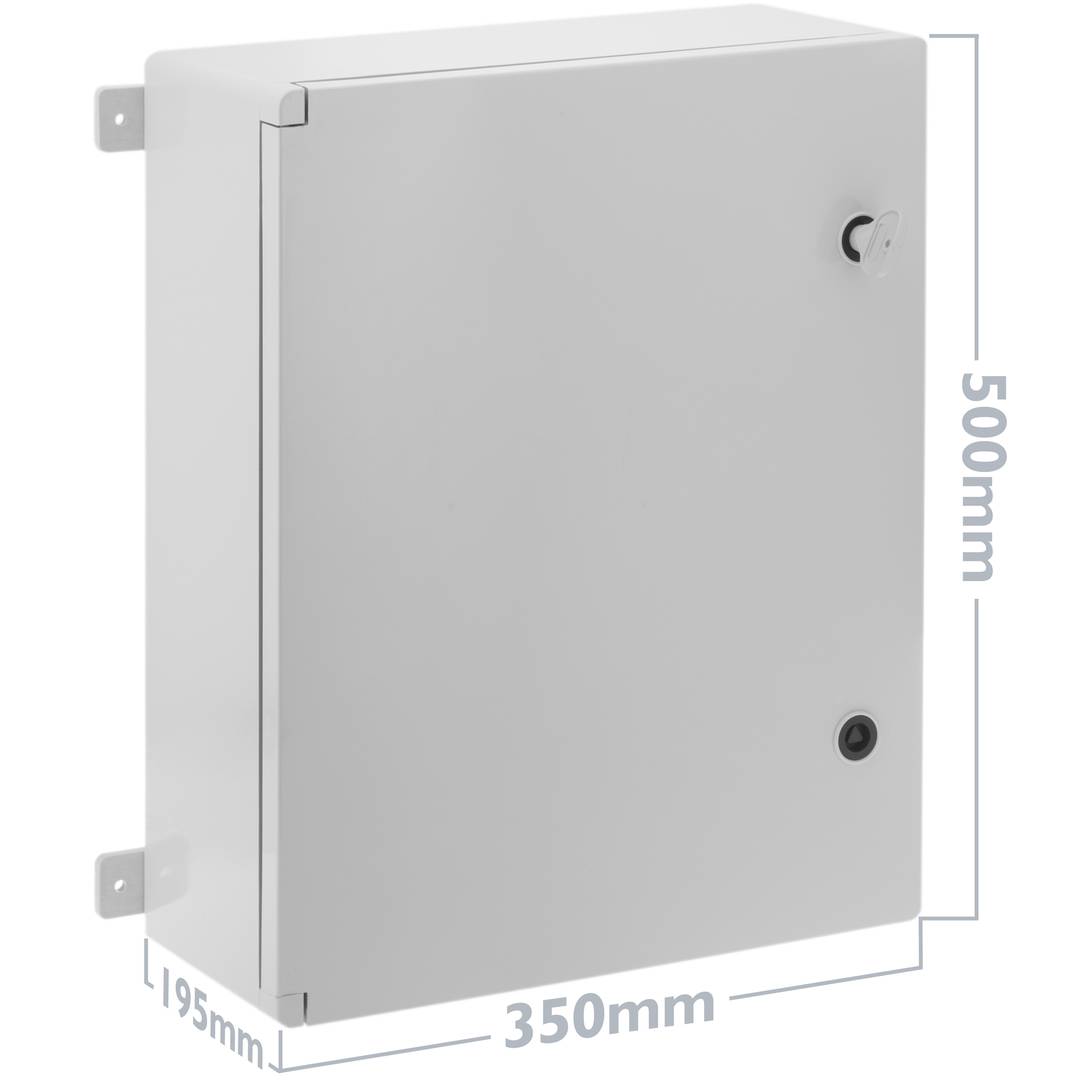 thumbnail image 2 of 2-Way Outdoor Waterproof Distribution Box - IP65 Rated, ABS/PC Material, For 16A/32A MCB (C16+C32 Model Example) 2 of 14