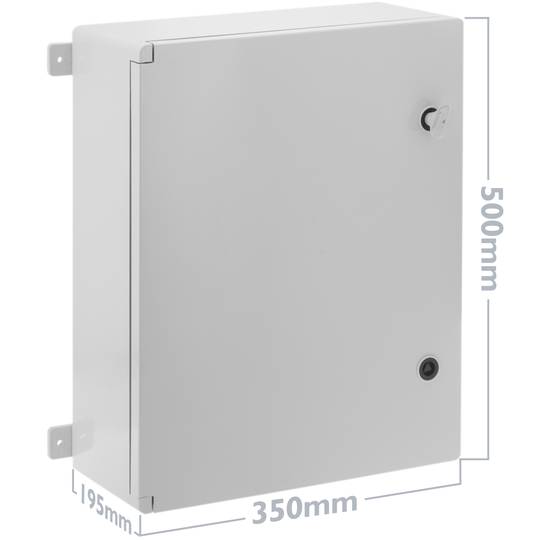 Caixa de distribuição elétrica em plástico ABS com proteção IP65 350x500x195mm