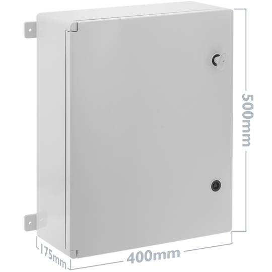 Caixa de distribuição elétrica em plástico ABS com proteção IP65 400x500x175mm