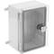 Transparent ABS plastic electrical distribution box with IP65 protection 180x240x120mm