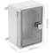 Transparent ABS plastic electrical distribution box with IP65 protection 180x240x120mm