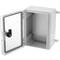 Transparent ABS plastic electrical distribution box with IP65 protection 180x240x120mm