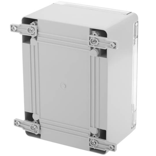 Caixa de distribució elèctrica de plàstic ABS transparent amb protecció IP65 210x280x130mm