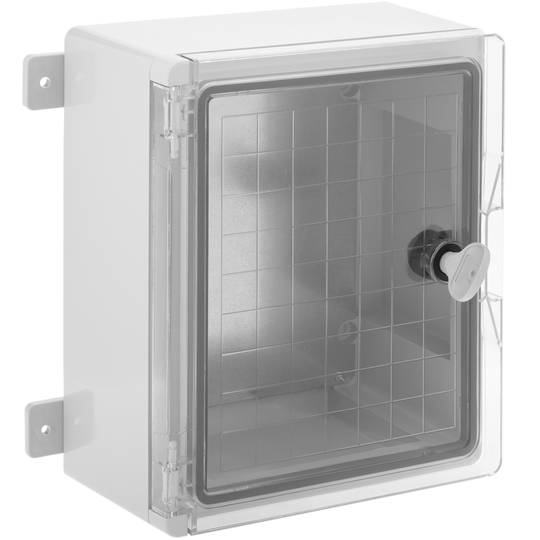 Caja de distribución eléctrica de plástico ABS transparente con protección IP65 250x300x130mm