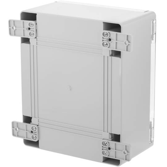 Caja de distribución eléctrica de plástico ABS transparente con protección IP65 250x300x130mm