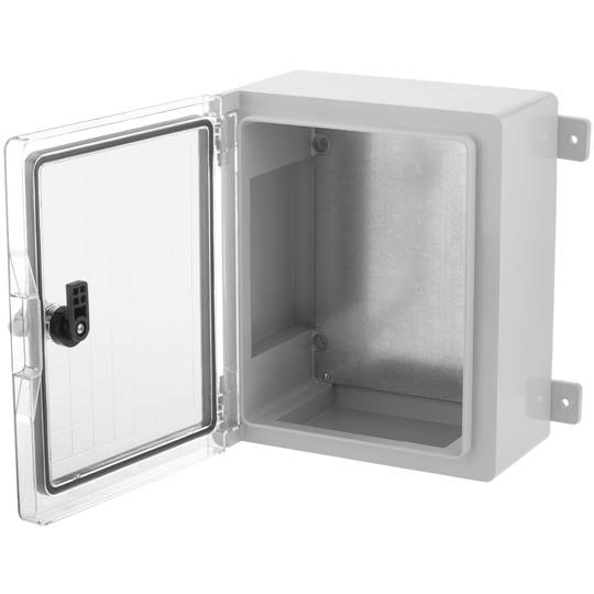 Caja de distribución eléctrica de plástico ABS transparente con protección IP65 250x300x130mm