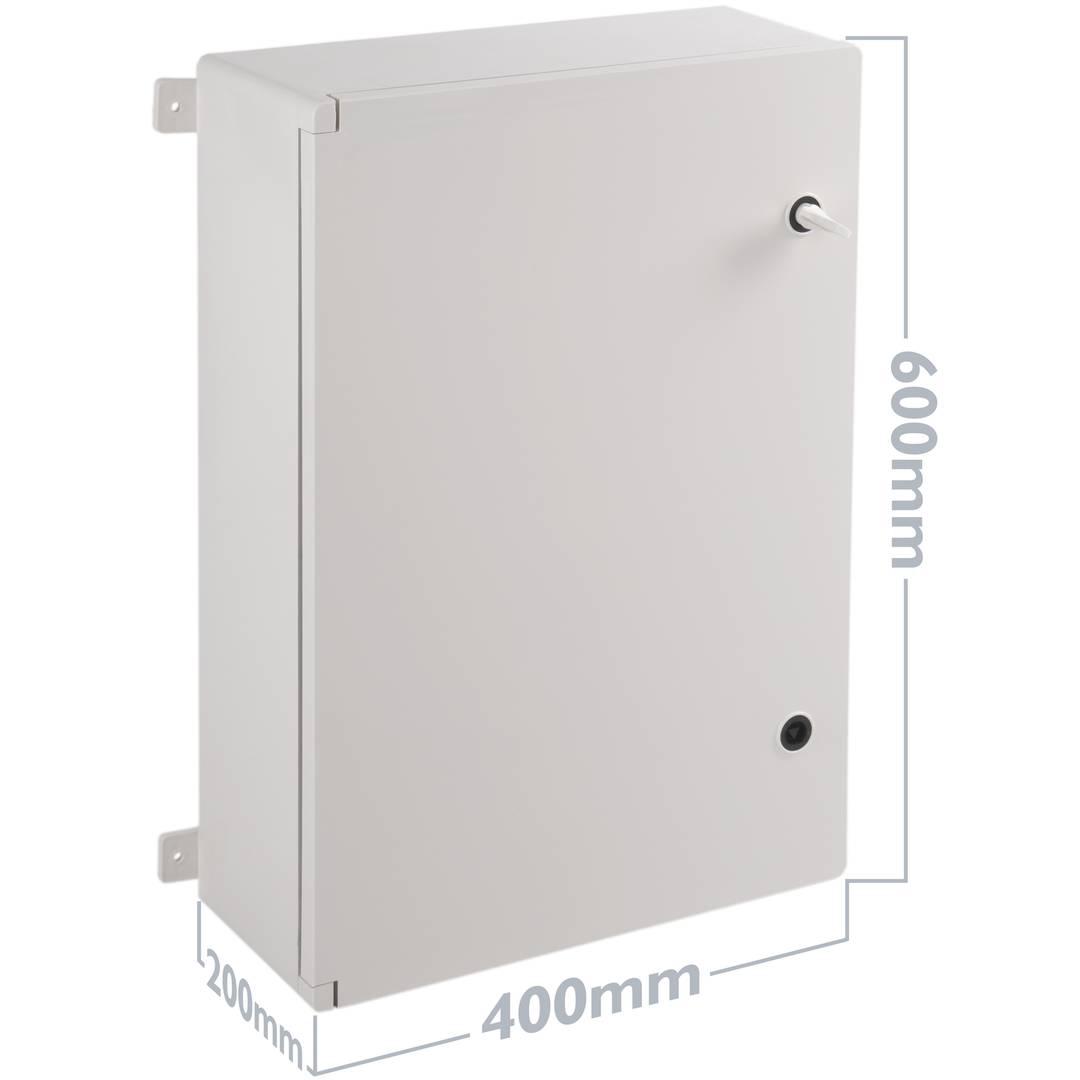 Scatola di distribuzione elettrica in plastica ASA con protezione IP65 400x600x200mm