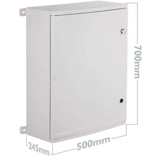 Boîtier de distribution électrique en plastique ASA avec protection IP65 500x700x245mm