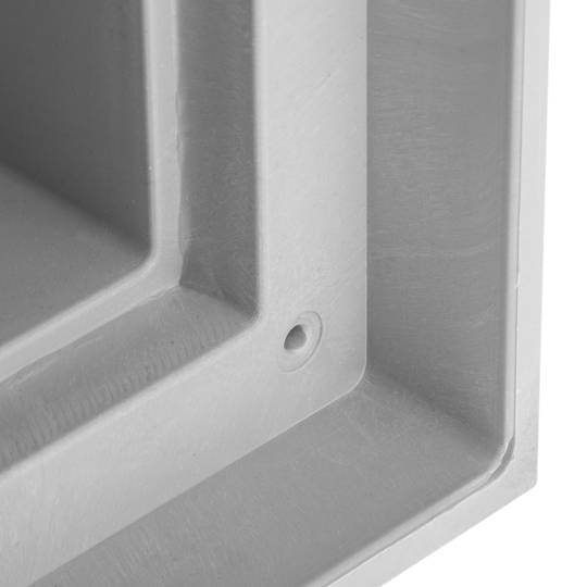 Chiusino con coperchio cieco e quattro uscite in plastica ABS 400x400x400mm