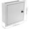 Caja de distribución eléctrica metálica de 24 módulos con protección IP54 para fijación a pared 350x370x140mm