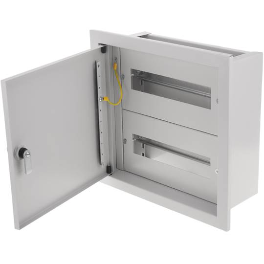 Caja de distribución eléctrica metálica de 24 módulos con protección IP54 para fijación a pared 350x370x140mm