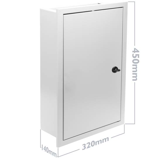Boîte de distribution électrique en métal avec 36 modules avec protection IP54 pour fixation murale 320x450x140mm