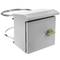 Coffret électrique en métal avec protection IP65 pour fixation au poteau 200 x 200 x 150 mm