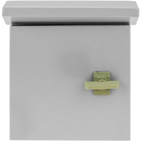 Coffret électrique en métal avec protection IP65 pour fixation au poteau 200 x 200 x 150 mm
