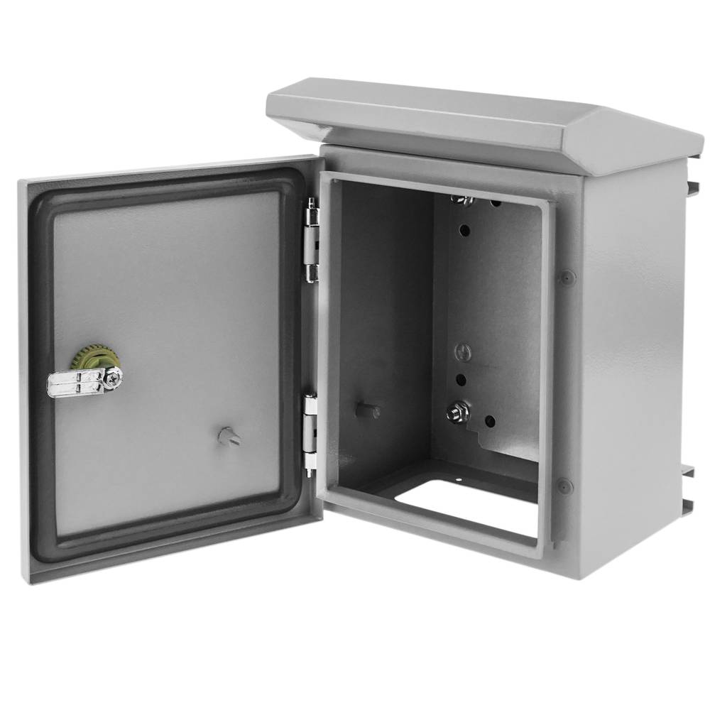Caja estanca metálica de distribución eléctrica con protección IP54 para  fijación a pared 250x150x200mm - Cablematic
