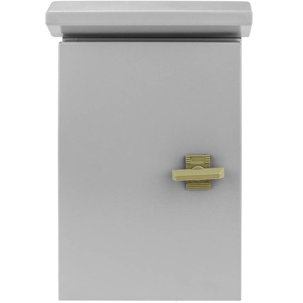Caixa de distribuição elétrica de metal com proteção IP65 para fixação ao poste 200 x 300 x 150 mm