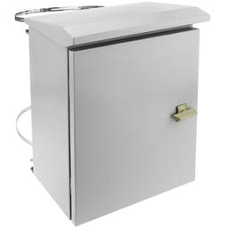 Caixa de distribuição elétrica de metal com proteção IP65 para fixação ao poste 300 x 400 x 200 mm