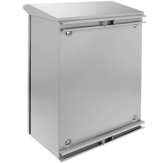 Caixa de distribuição elétrica de metal com proteção IP65 para fixação ao poste 400 x 500 x 200 mm
