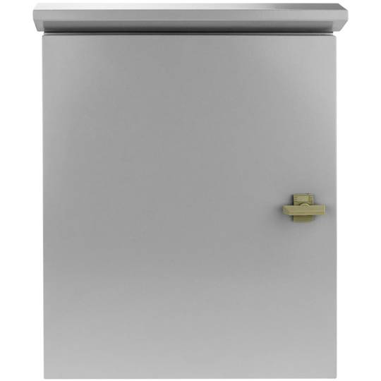 Caixa de distribuição elétrica de metal com proteção IP65 para fixação ao poste 400 x 500 x 200 mm