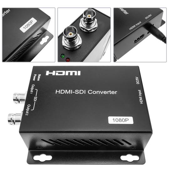 2-portowy konwerter HDMI na SDI HD-SDI SD-SDI 3G-SDI