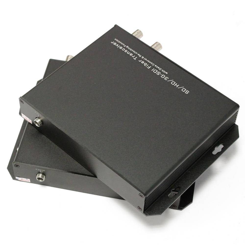 Nadajnik 1 kanał SD-SDI HD-SDI 3G-SDI RS485 światłowodem 40 km FC SMPTE424M SMPTE292M SMPTE2