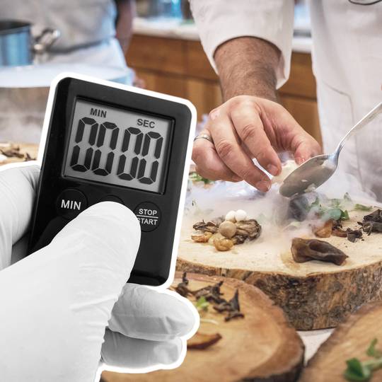 Minuteur de cuisine digital avec clip magnétique