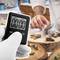 Minuteur de cuisine magnétique. Contrôle du temps numérique noir