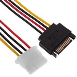 Cabo de alimentação SATA para MOLEX 4PH 15 centímetros 15:00