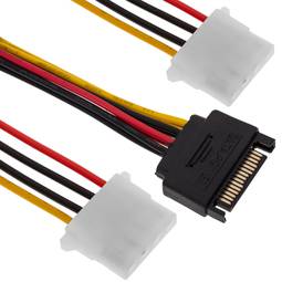 SATA Power Cable MOLEX 3:00 p.m. to 2 4H 15cm