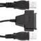 SATA naar USB 2.0-kabel met gegevens en stroomvoorziening