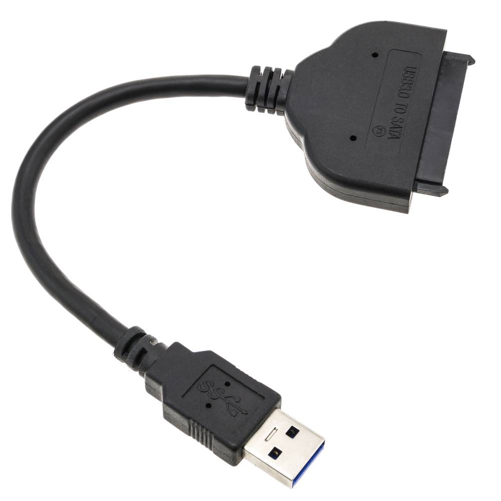 Adapter cable SATA 7+15 pin to USB 3.0 type A male