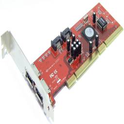 PCI-X adapter to SATA2 RAID (2 INT + 2 EXT)