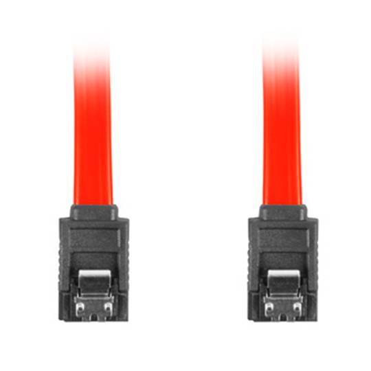 Lanberg kabel 3Gb/s SATA II female naar SATA II female 30 cm met metalen clips