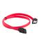 Lanberg abgewinkeltes Kabel 6Gb/s SATA III Buchse auf SATA III Buchse 50cm mit Metallclips