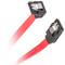 Lanberg abgewinkeltes Kabel 6Gb/s SATA III Buchse auf SATA III Buchse 50cm mit Metallclips