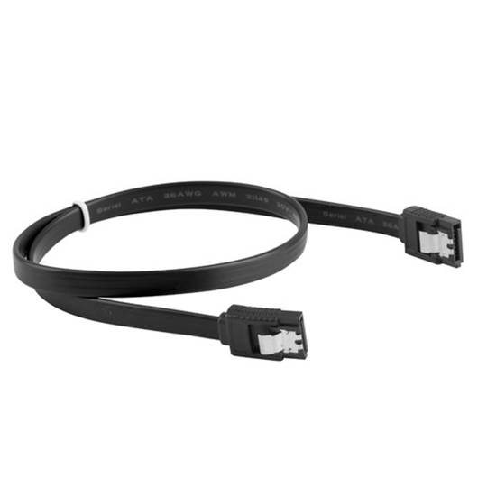 Lanberg kabel 6Gb/s SATA III female naar SATA III female 50cm met metalen clips