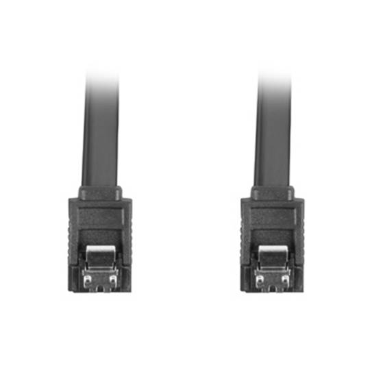 Lanberg kabel 6Gb/s SATA III female naar SATA III female 50cm met metalen clips