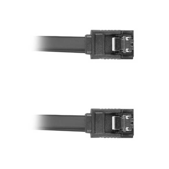 Lanberg Kabel 6Gb/s SATA III Buchse auf SATA III Buchse 30cm mit Metallclips