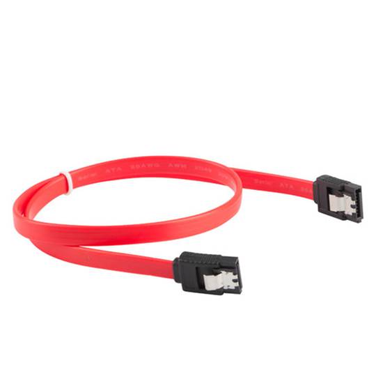 Cable de Lanberg de 6Gb/s SATA III femella a SATA III femella 30cm amb clips metàl·lics