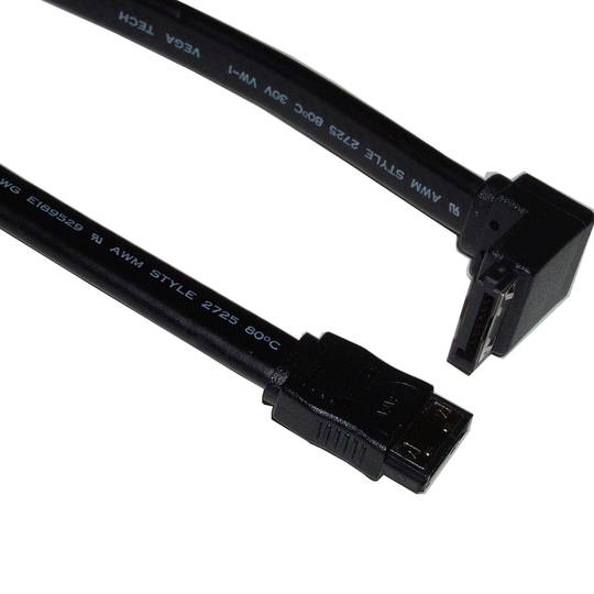 Super-kabel do transmisji danych SATA o kącie prostym 180 cm