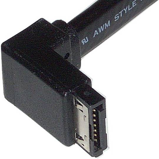 Super-kabel do transmisji danych SATA o kącie prostym 180 cm