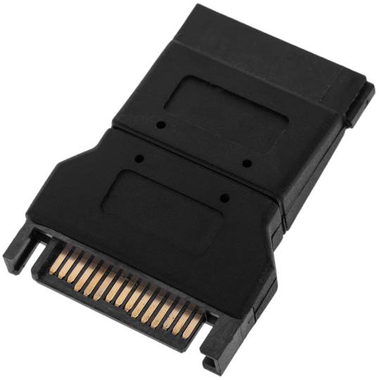 Adapter SATA 15P zu 15P-Stecker-Buchse-Latch