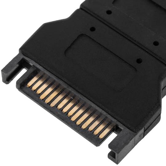 Adapter SATA 15P zu 15P-Stecker-Buchse-Latch