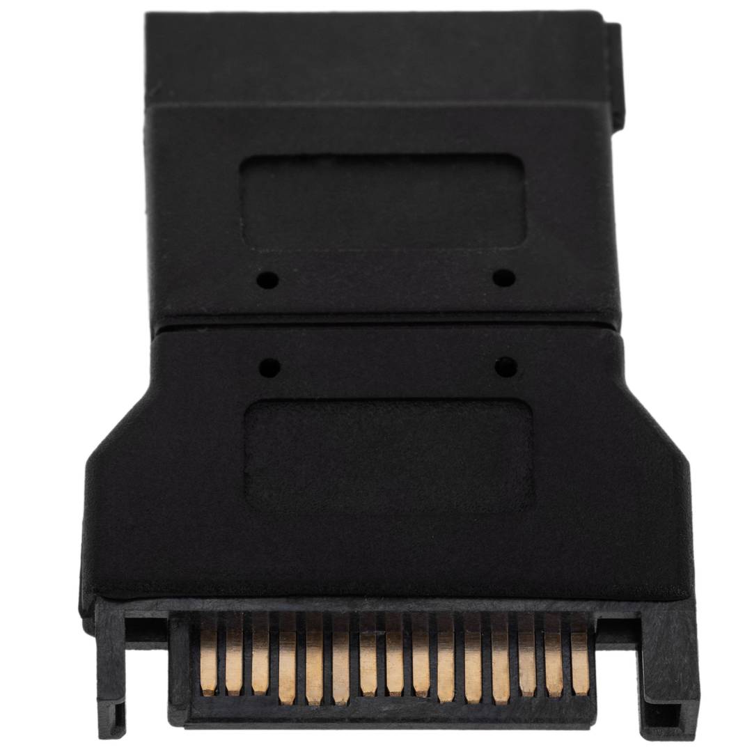 Adapter SATA 15P zu 15P-Stecker-Buchse-Latch
