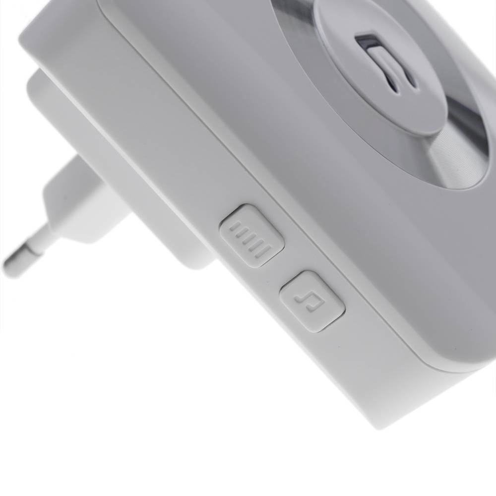 Timbre inalámbrico tipo enchufe 220VAC 300m modelo FXB