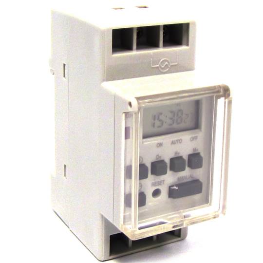 Hebdomadaire électrique numérique Type de programmateur sur rail DIN