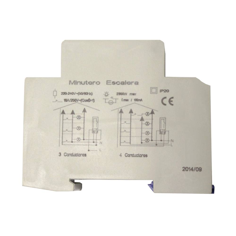 Temporizador electrónico para carril DIN 35mm