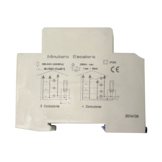 Temporizador electrónico para carril DIN 35mm